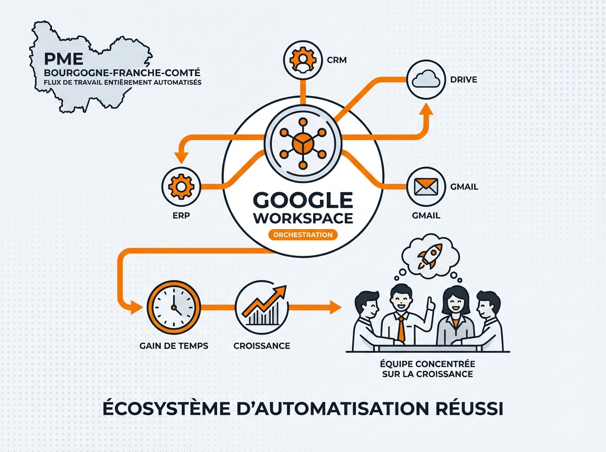Conclusion automatisation B2B Google Workspace en Bourgogne-Franche-Comté - TPE PME plus efficaces